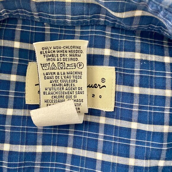 Eddie Bauer Long Sleeve Cotton Button Down Shirt Cotton Men's Large - Picture 6 of 6